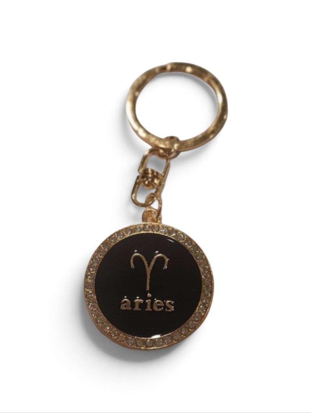 New Aries Bling 2-sided zodiac keychain